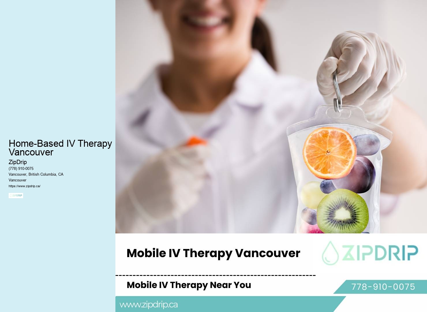 Mobile IV Services for Home Home-Based IV Therapy Vancouver