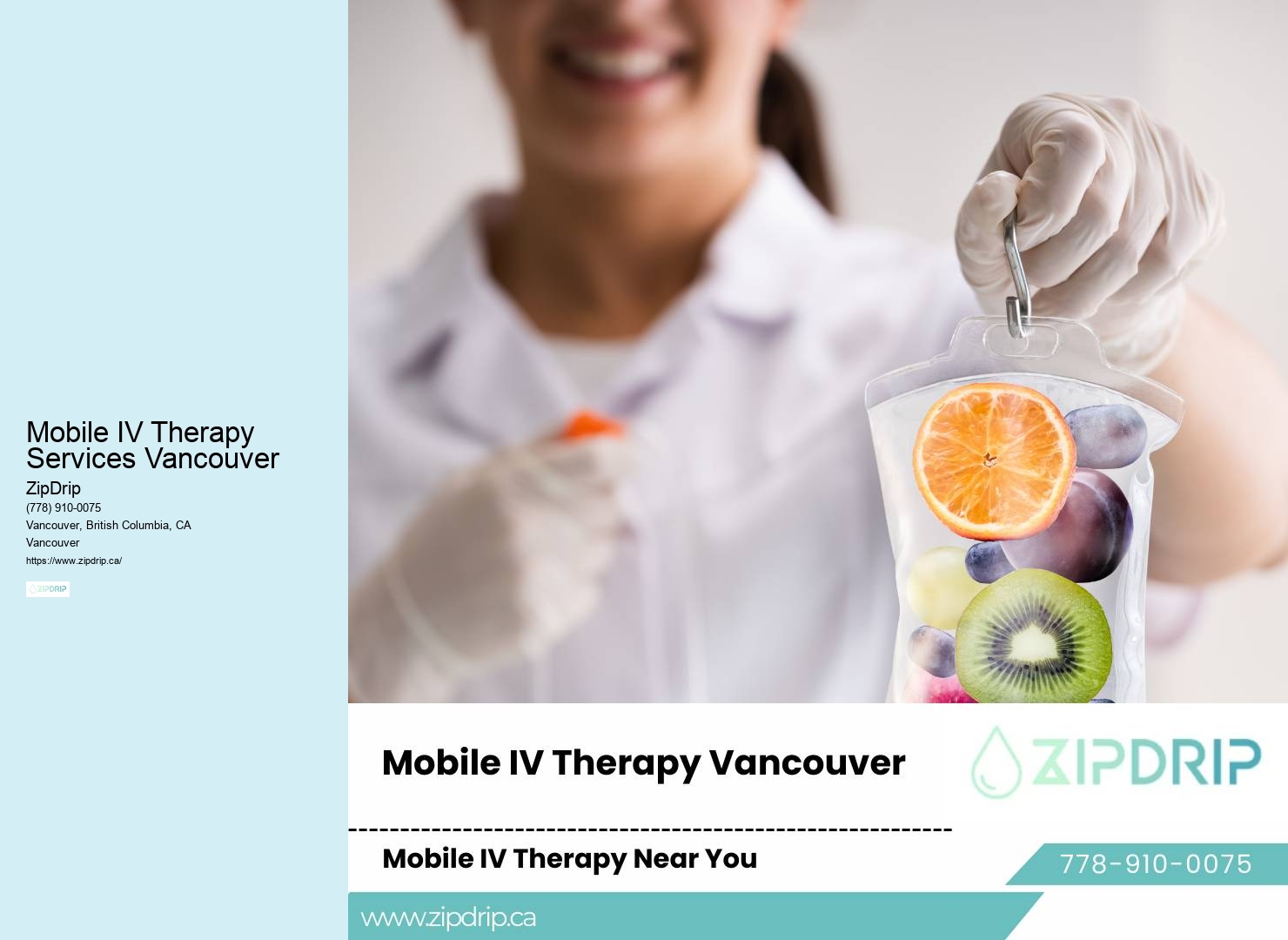 Anti-Aging IV Therapy Mobile IV Therapy Services Vancouver