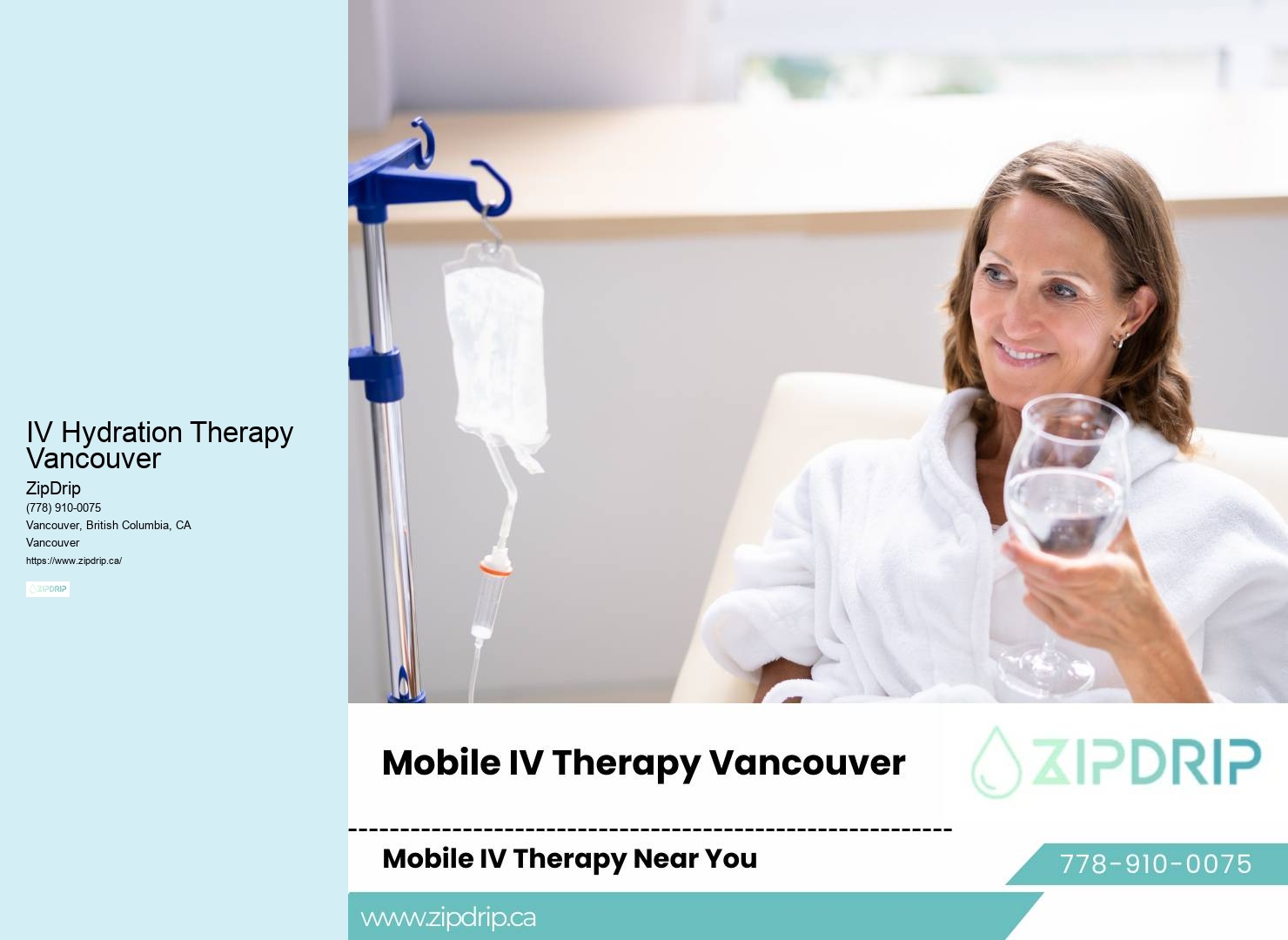 IV Hydration Therapy Vancouver mobile IV therapy for wellness