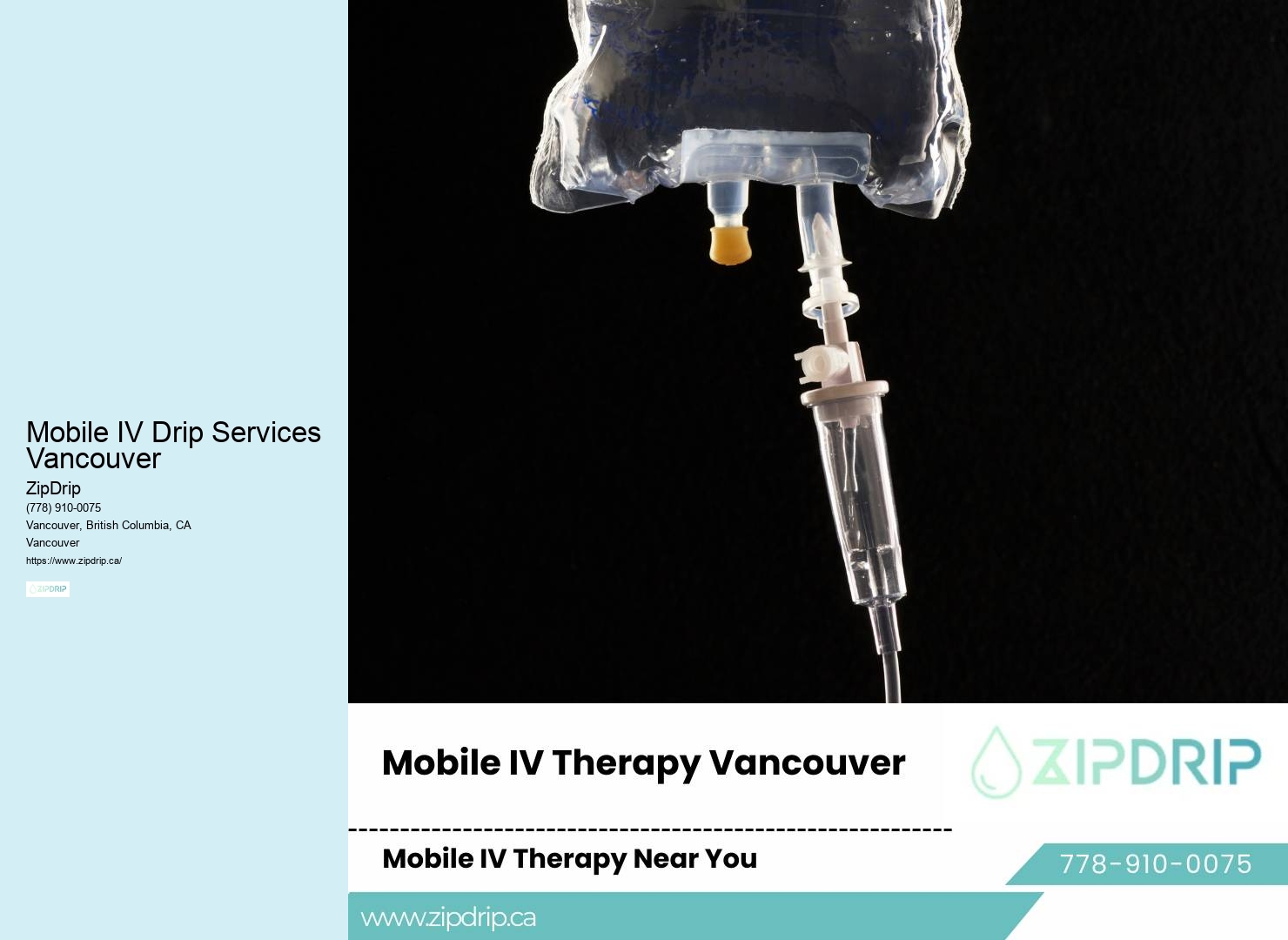 Headache Relief IV Therapy Mobile IV Drip Services Vancouver