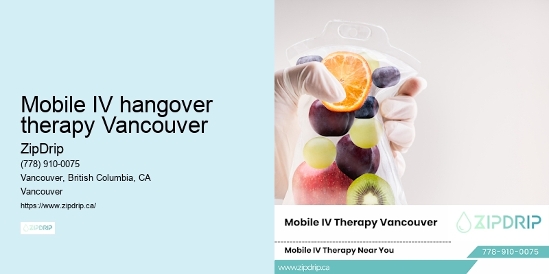 Mobile IV hangover therapy Vancouver