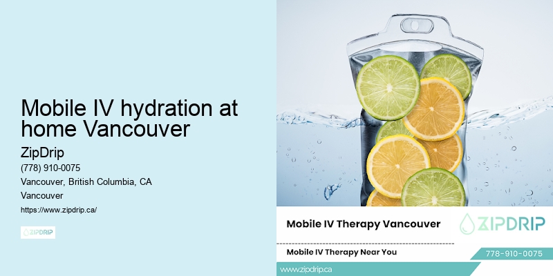 Mobile IV hydration at home Vancouver