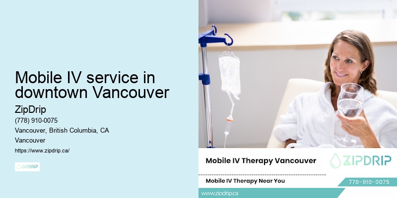 Mobile IV service in downtown Vancouver