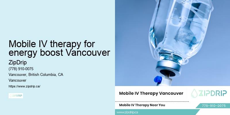 Mobile IV therapy for energy boost Vancouver