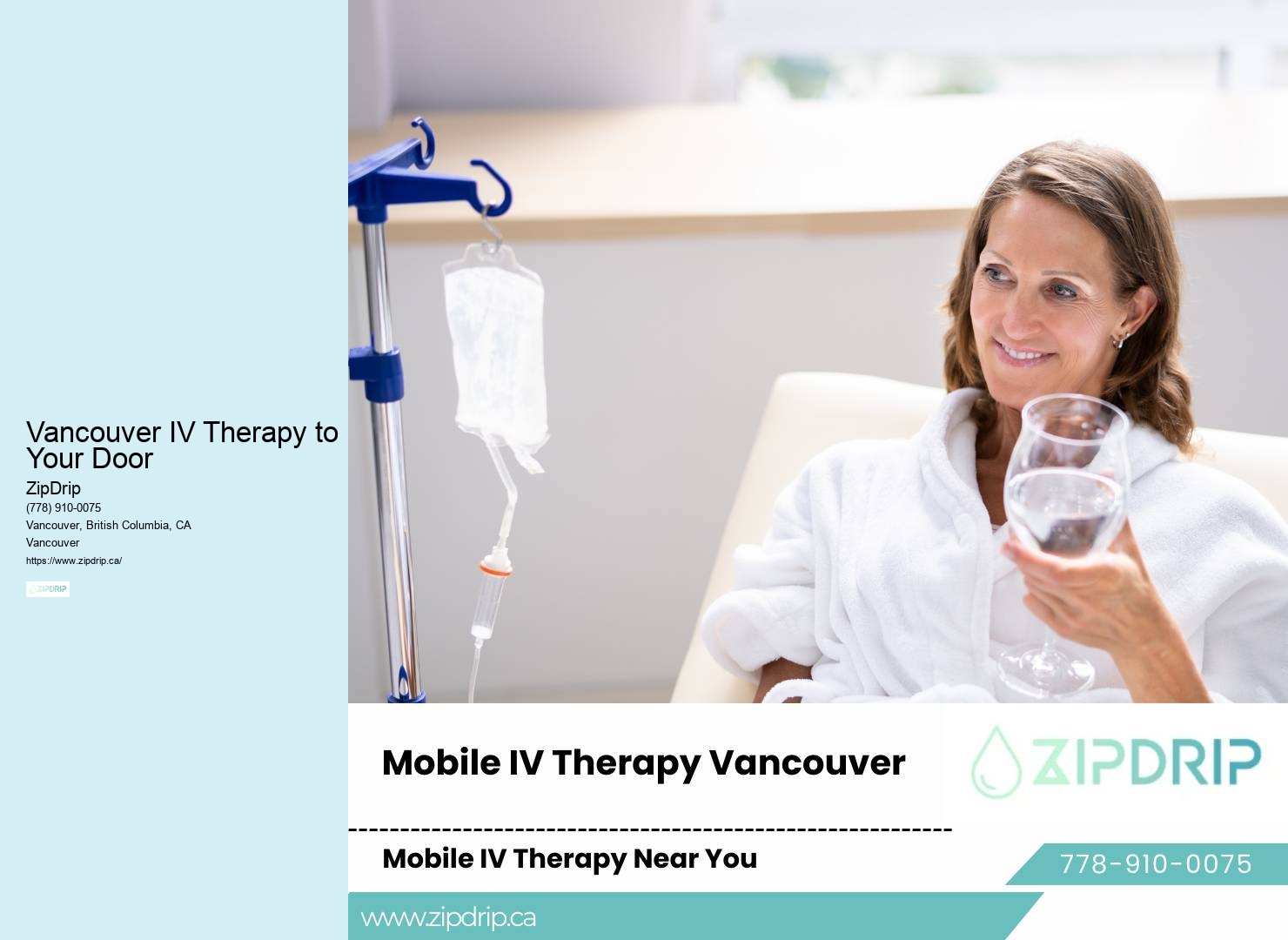 Mobile IV therapy for travel-related hydration Vancouver IV Therapy to Your Door