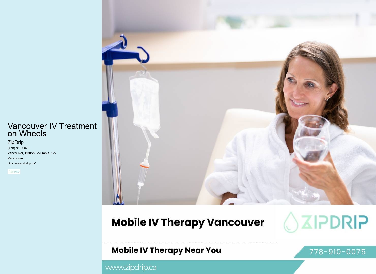 Mobile IV Hydration and Wellness Vancouver IV Treatment on Wheels