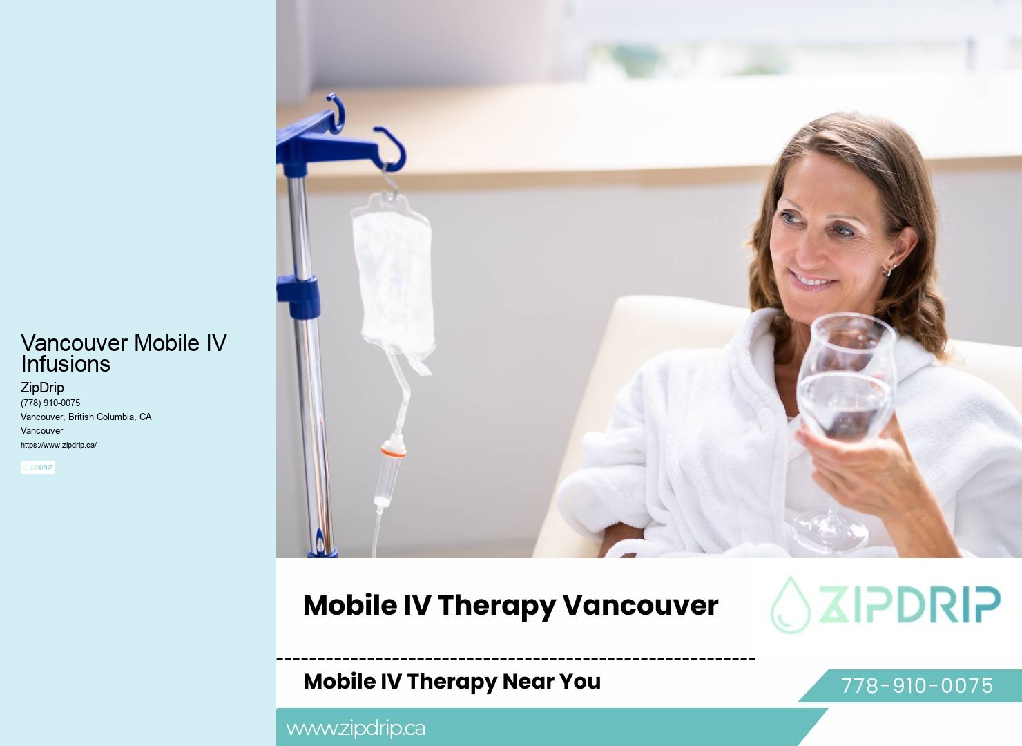 Mobile IV for Quick Recovery Vancouver Mobile IV Infusions
