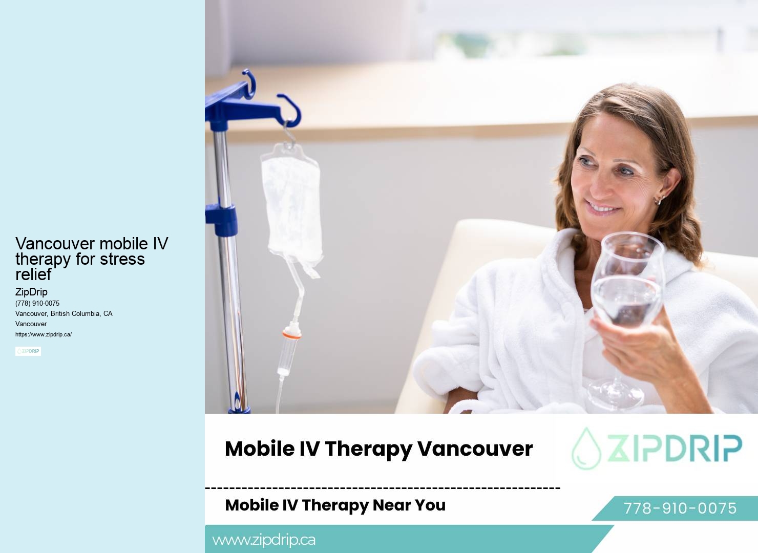 Vancouver mobile IV therapy for stress relief IV Therapy for Skin Rejuvenation