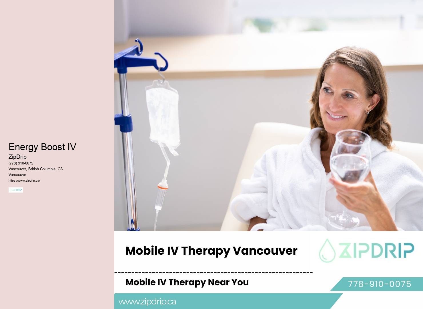 Vancouver Mobile IV Vitamin Infusion Services