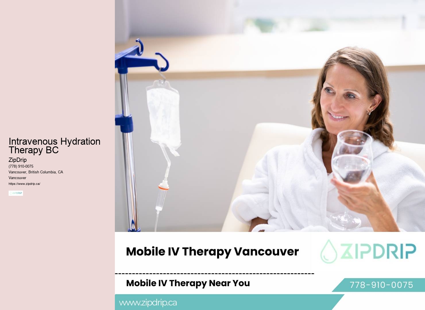 IV Therapy for Detoxification Vancouver