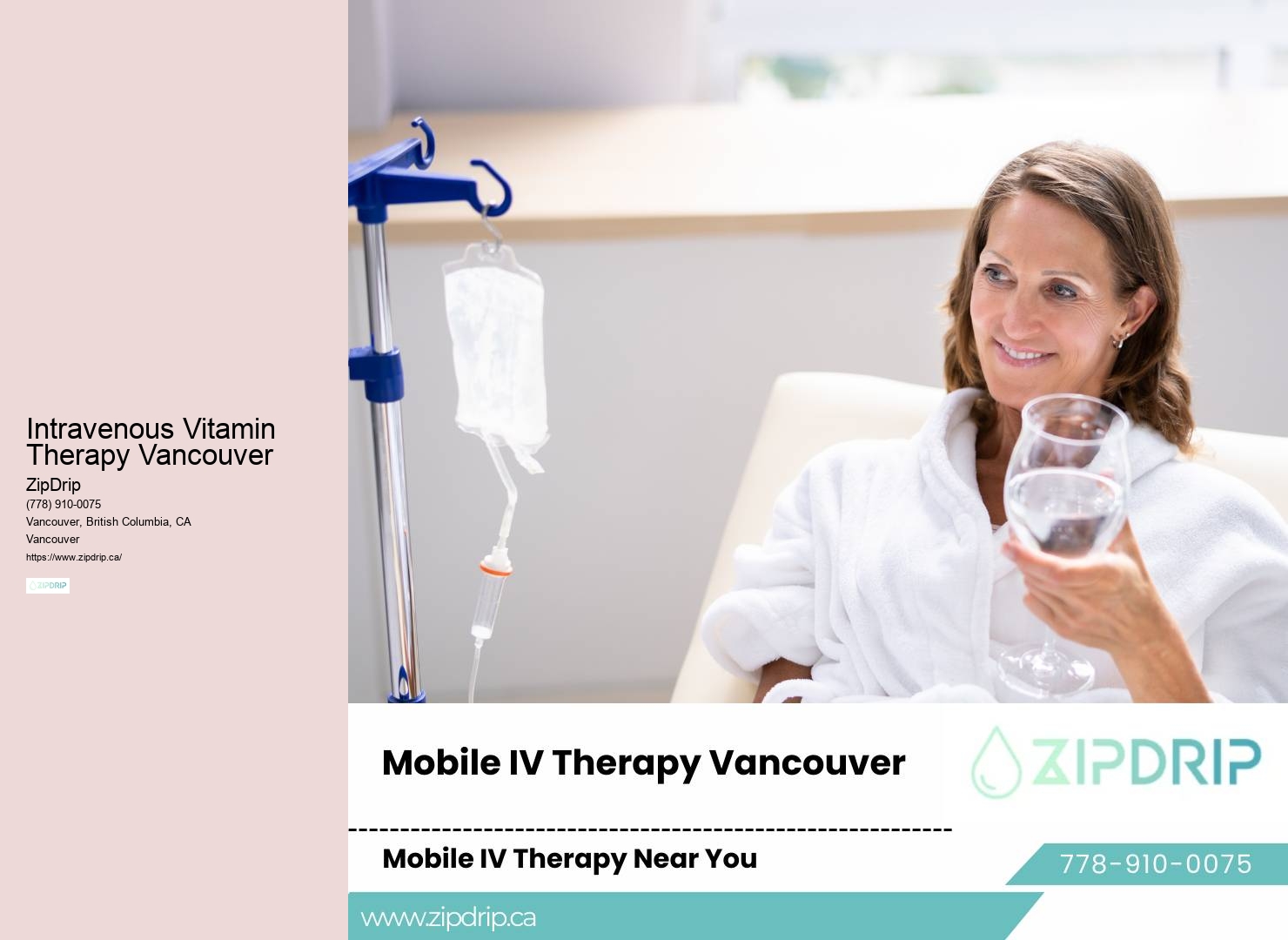 Intravenous Therapy Vancouver