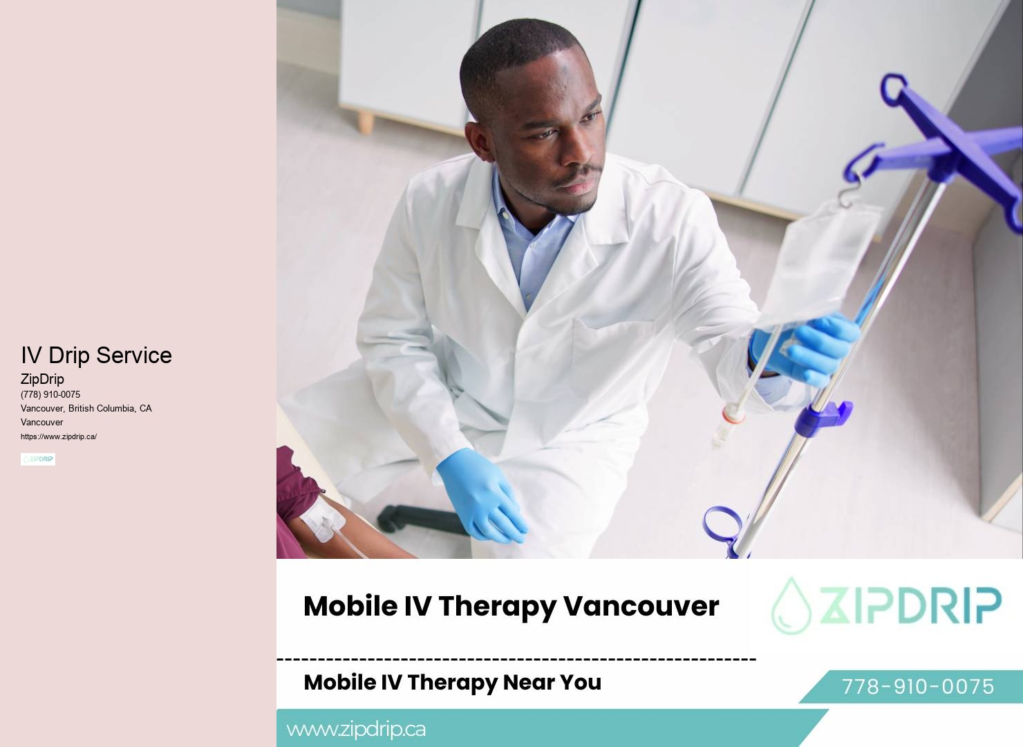 IV Nutrient Infusion Therapy Vancouver