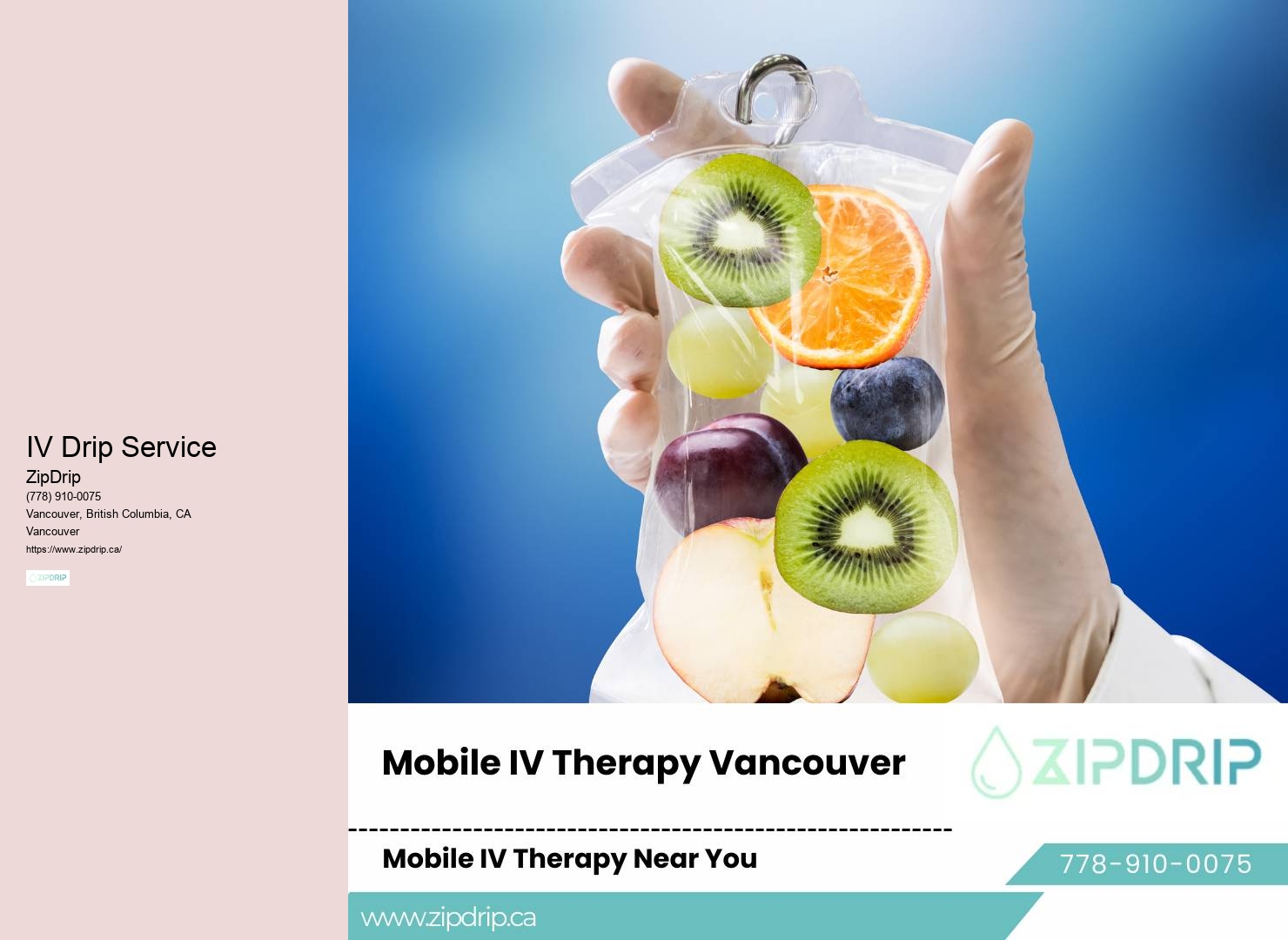 Vancouver Mobile IV Nutrient Infusion Therapy
