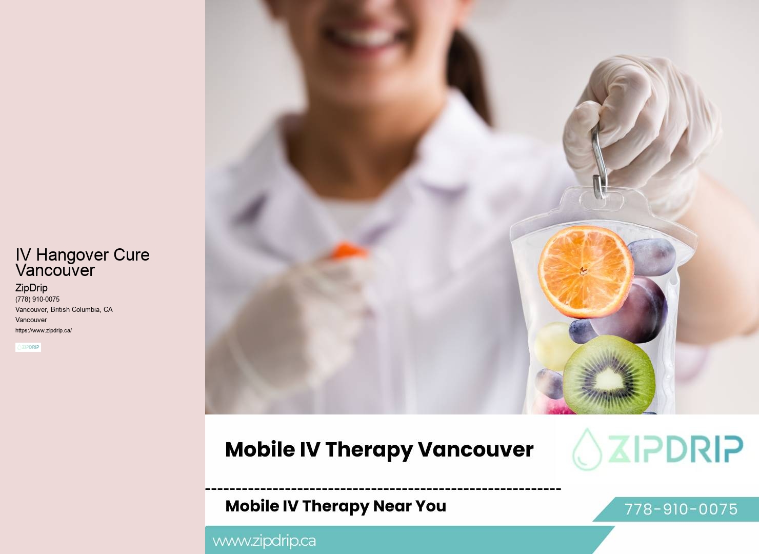 Vancouver IV Therapy for Hangover