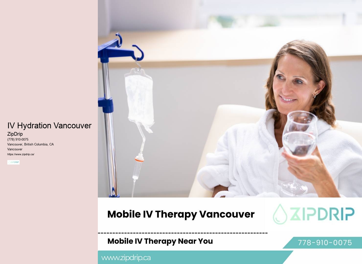 IV Therapy for Hydration Vancouver
