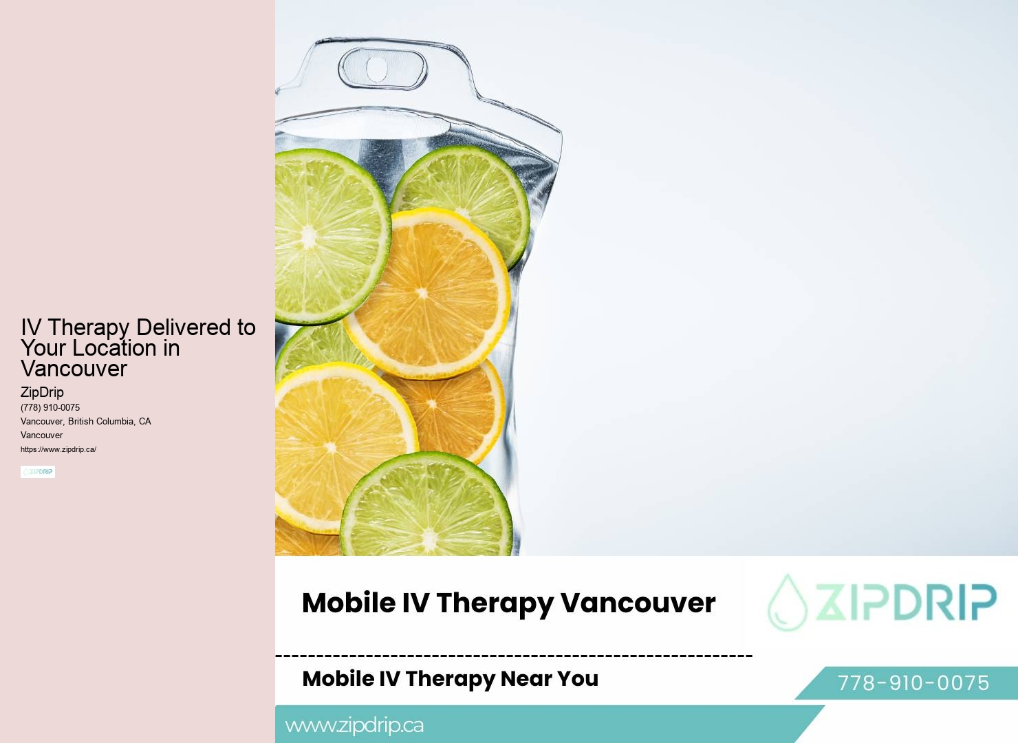 IV Hydration Therapy Vancouver
