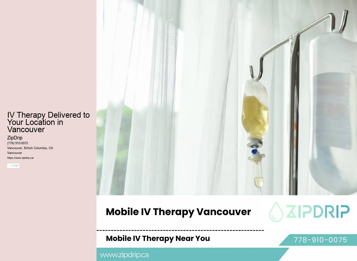 Hangover Relief Mobile Service