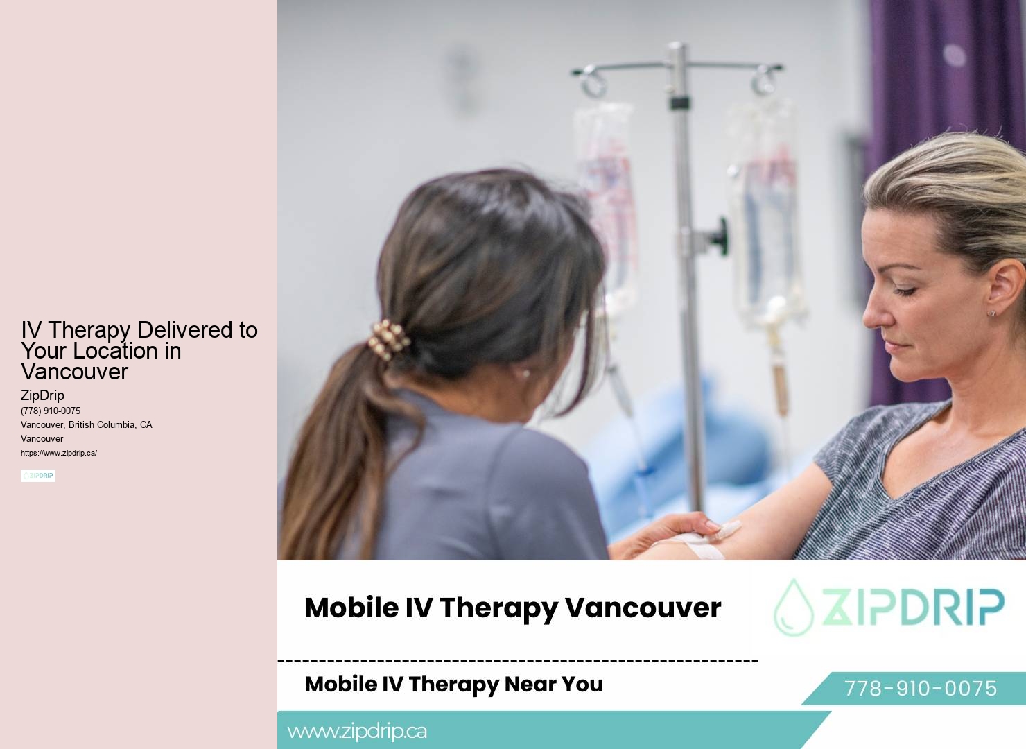IV Therapy for Hangover Nausea Vancouver