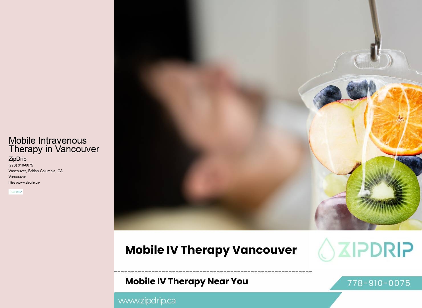 IV Hydration Treatment Vancouver