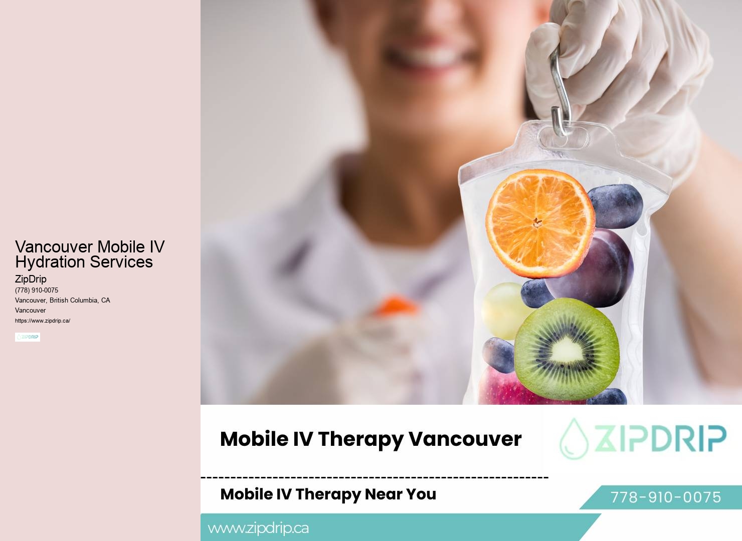 Intravenous Therapy in Vancouver