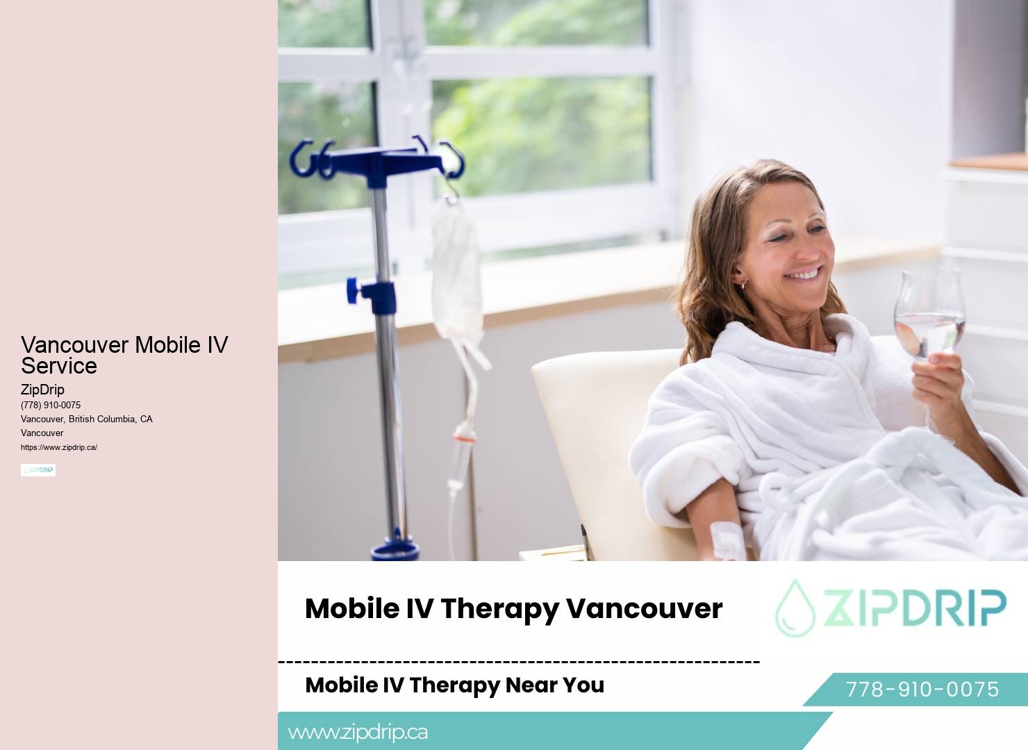 Mobile IV Hydration Vancouver