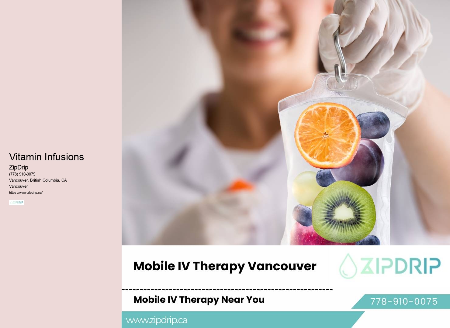 IV Therapy for Skin Rejuvenation Vancouver