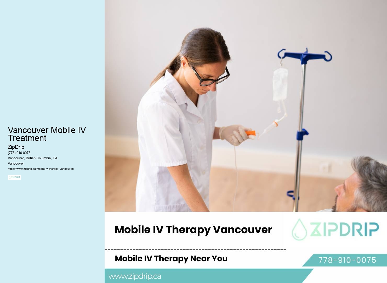 Mobile IV therapy for chronic illness support Vancouver Mobile IV Treatment