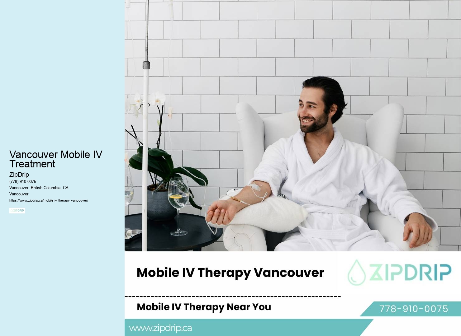 Vancouver Mobile IV Treatment mobile IV for dehydration