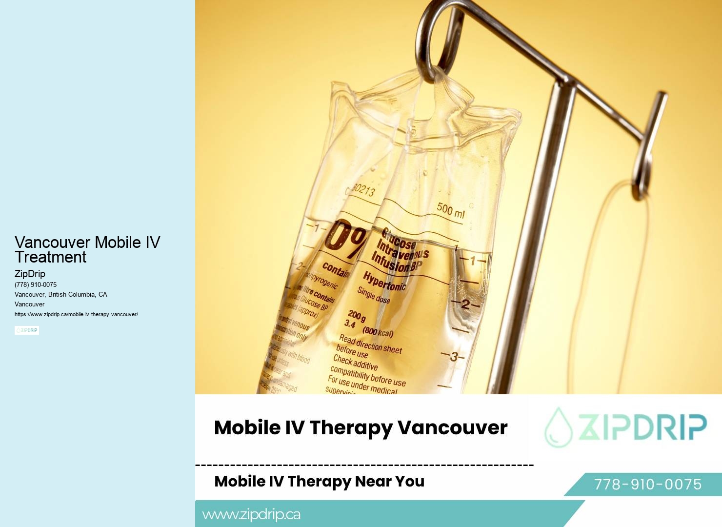 Mobile IV Therapy for Immune Support Vancouver Mobile IV Treatment