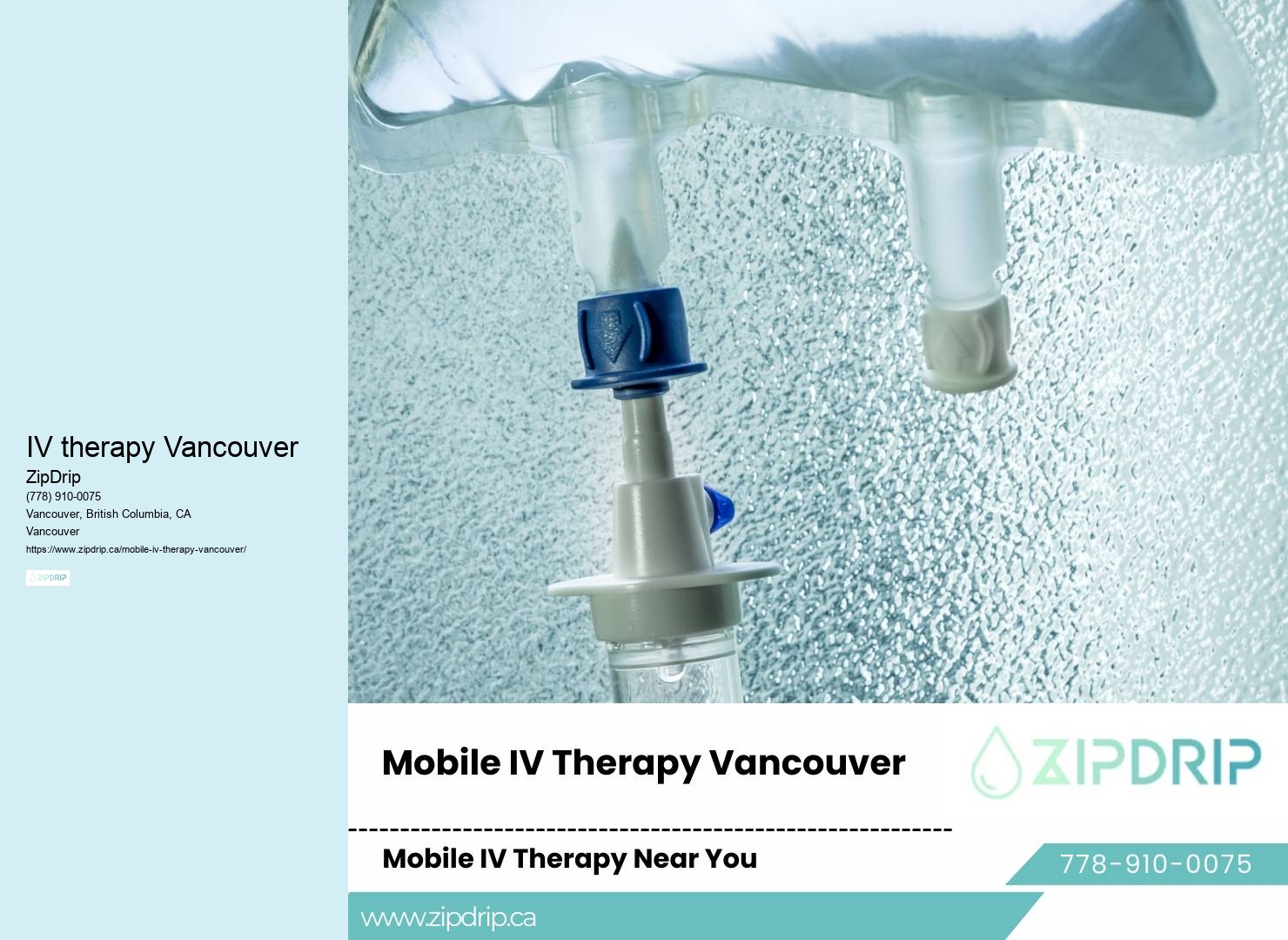 IV therapy Vancouver mobile IV energy infusion