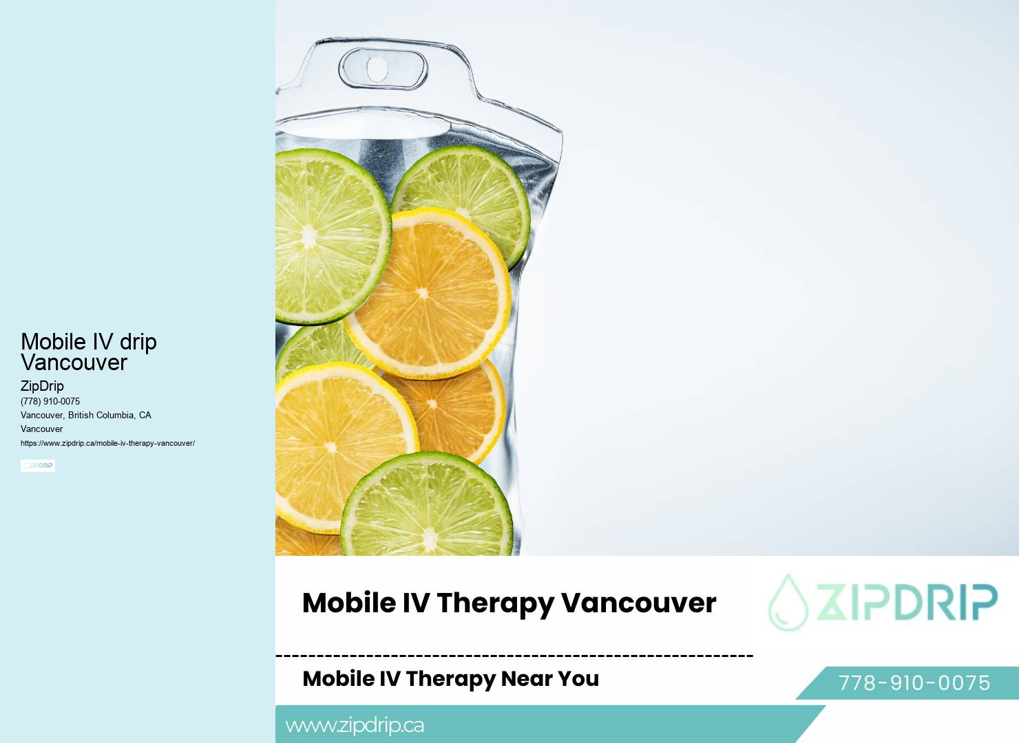 IV hydration for pregnancy Mobile IV drip Vancouver