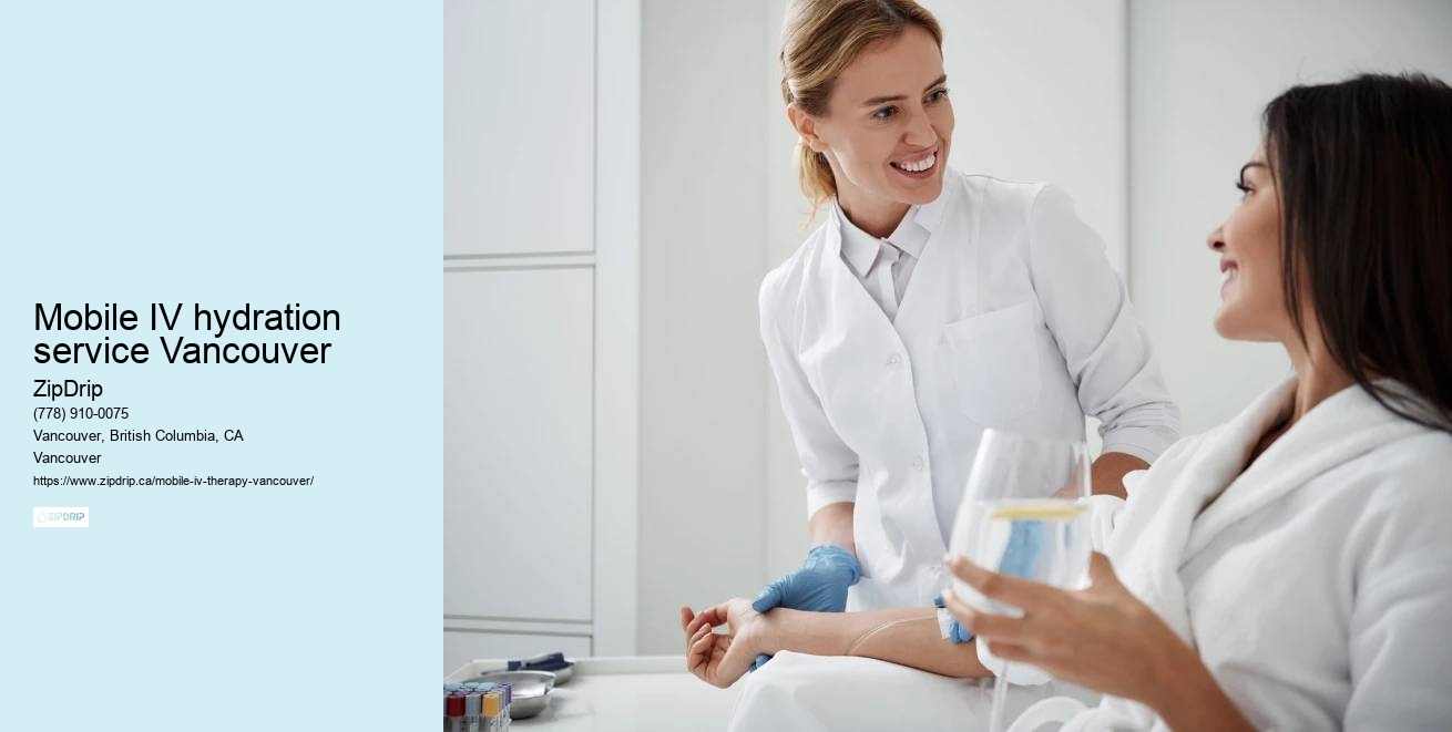 IV therapy for immune support Mobile IV hydration service Vancouver