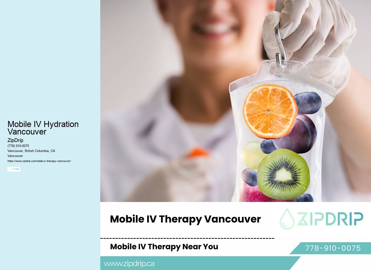 Mobile IV therapy patient reviews Mobile IV Hydration Vancouver