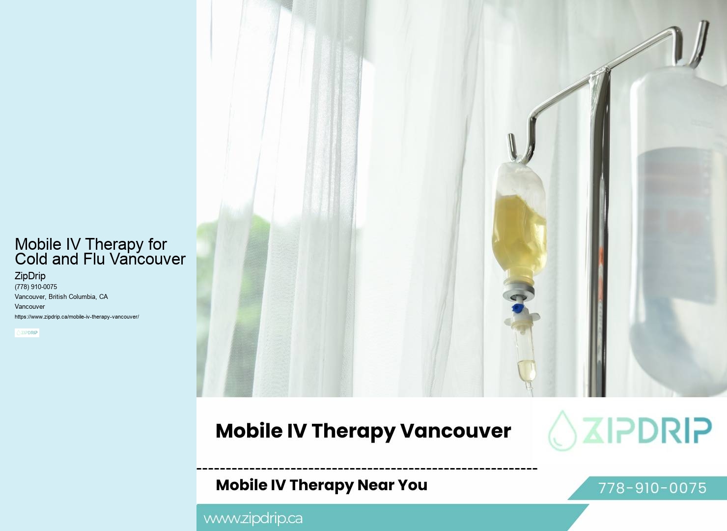 IV hydration therapy for detox Mobile IV Therapy for Cold and Flu Vancouver