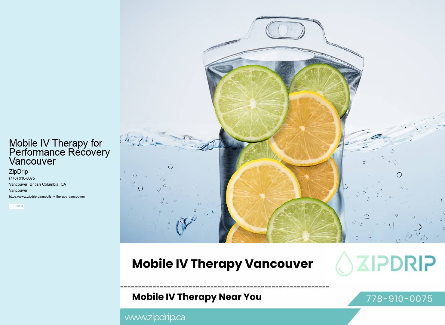 IV therapy for post-workout recovery Mobile IV Therapy for Performance Recovery Vancouver