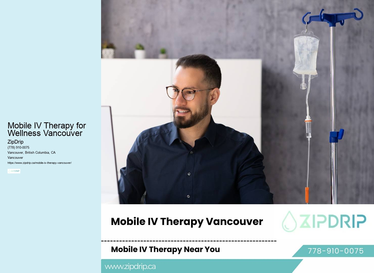 Mobile IV therapy providers Mobile IV Therapy for Wellness Vancouver BC