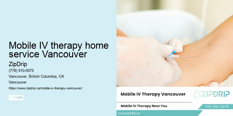Mobile IV therapy home service Vancouver