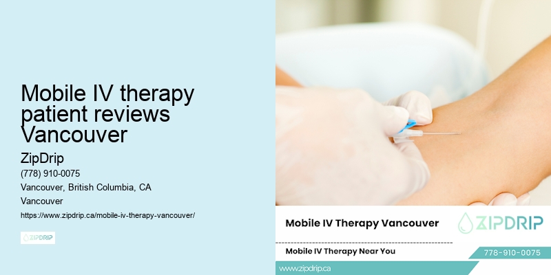 Mobile IV therapy patient reviews Vancouver