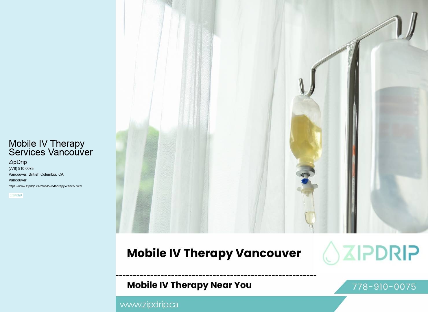 Mobile IV for seasonal allergies Mobile IV Therapy Services Vancouver