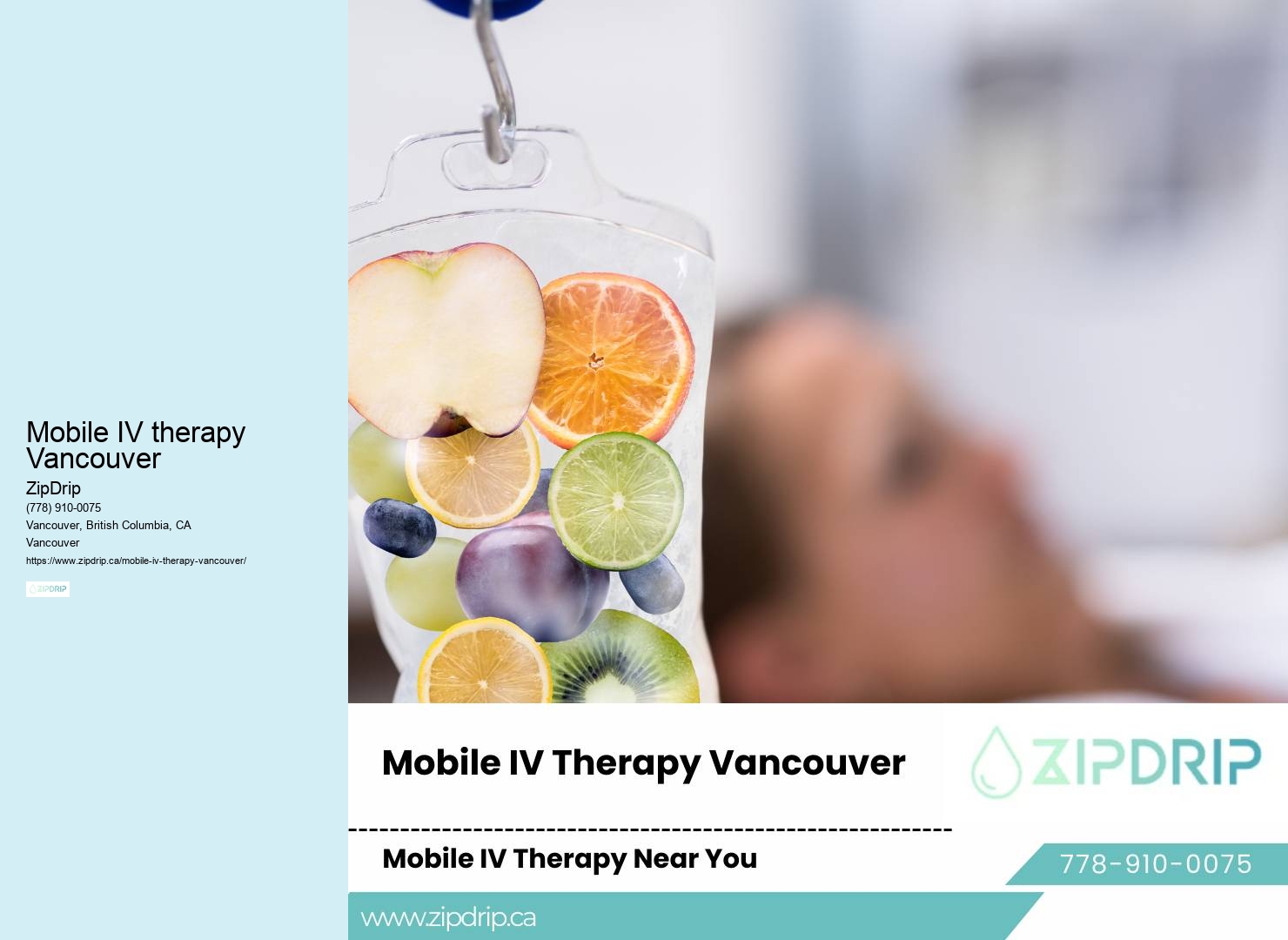 Mobile IV therapy Vancouver mobile IV services near me