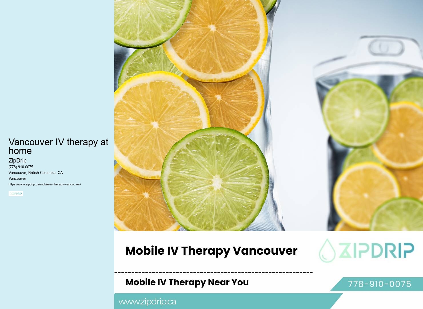 Vancouver IV therapy at home mobile IV therapy for migraines