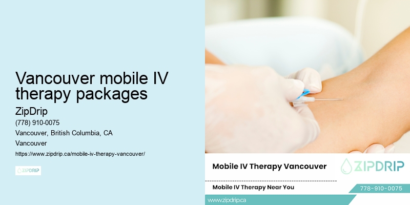 Vancouver mobile IV therapy packages