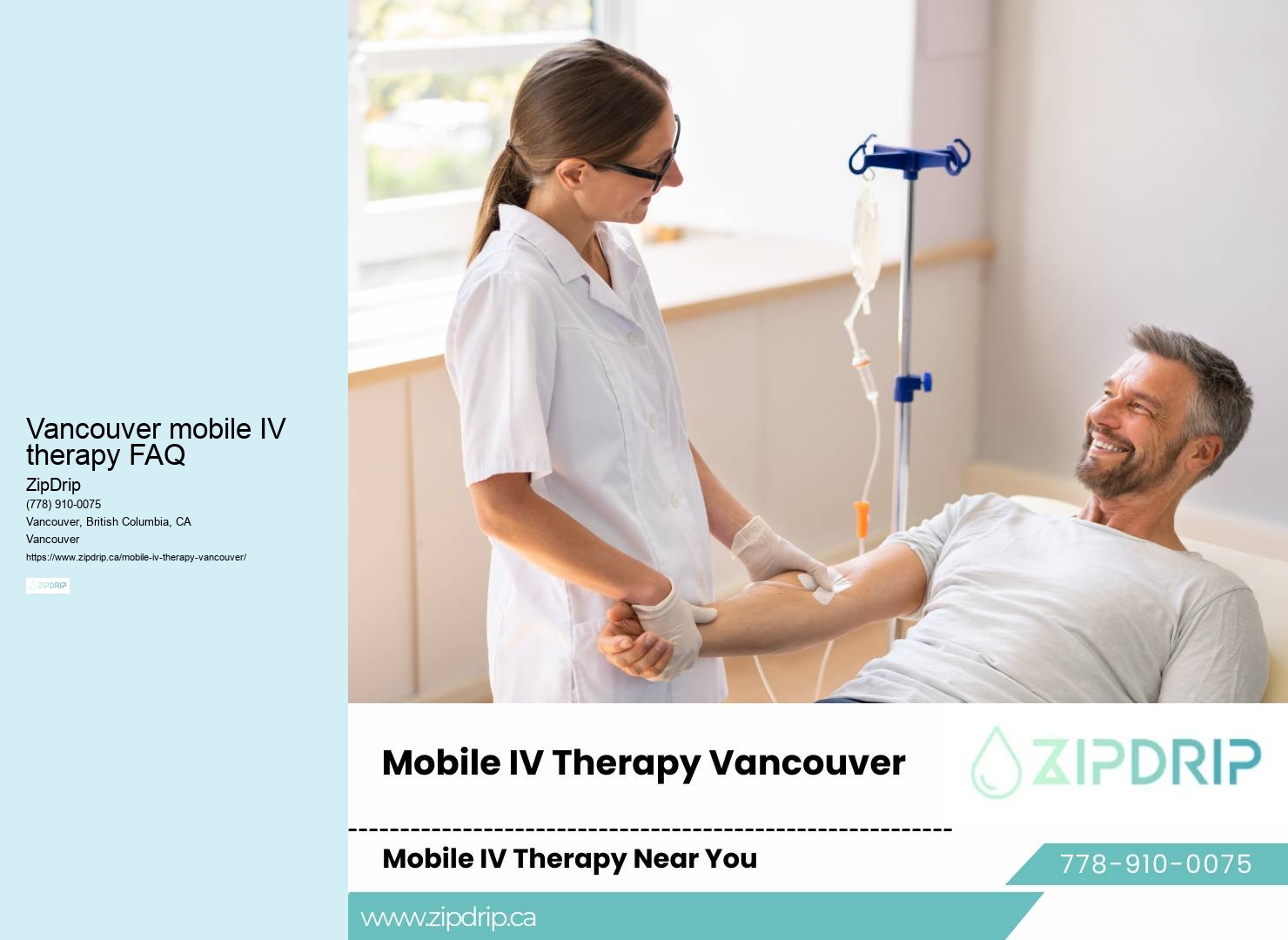 Mobile IV therapy for allergies Vancouver mobile IV therapy FAQ