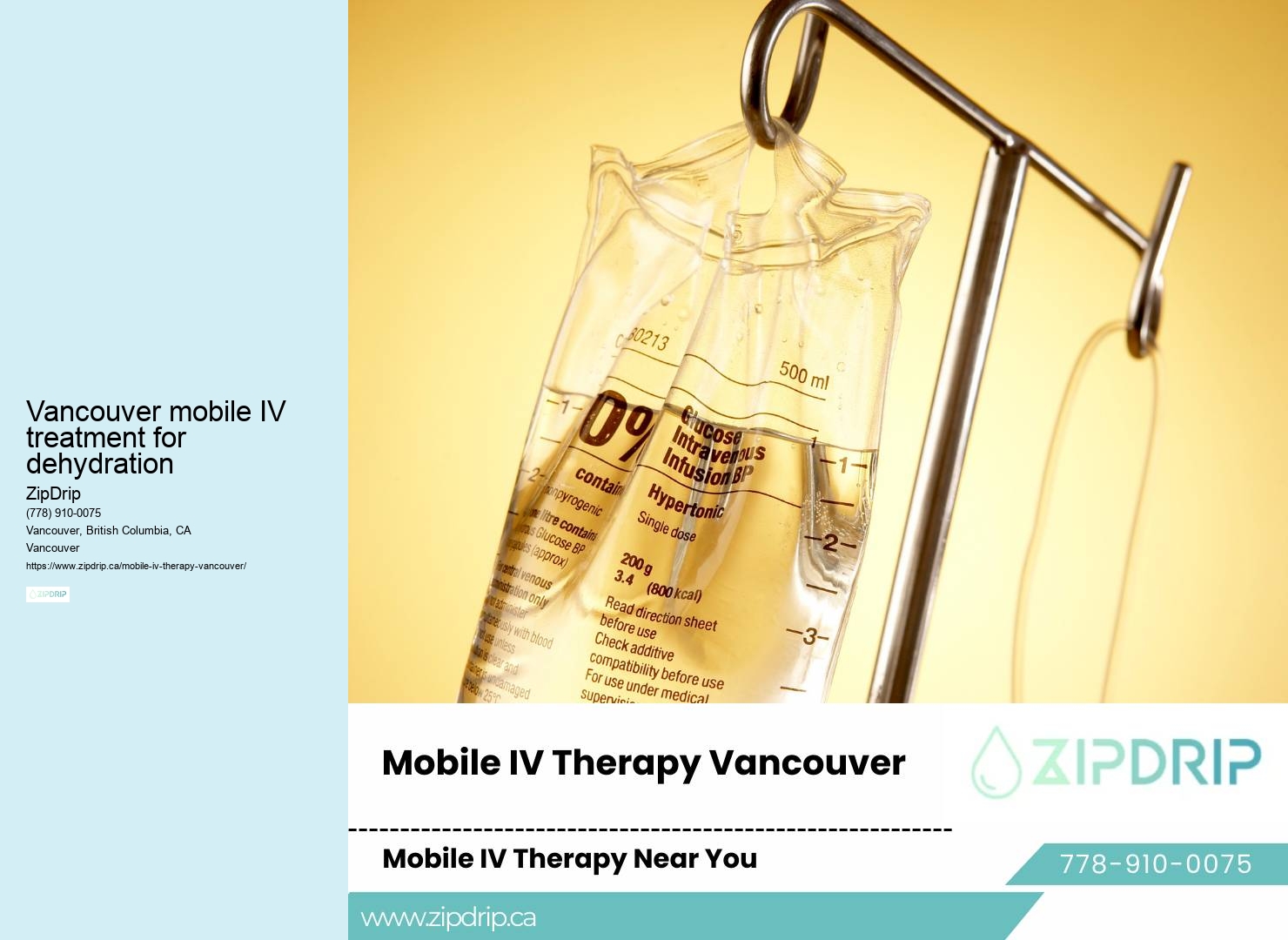 Vancouver mobile IV treatment for dehydration mobile IV therapy for athletes